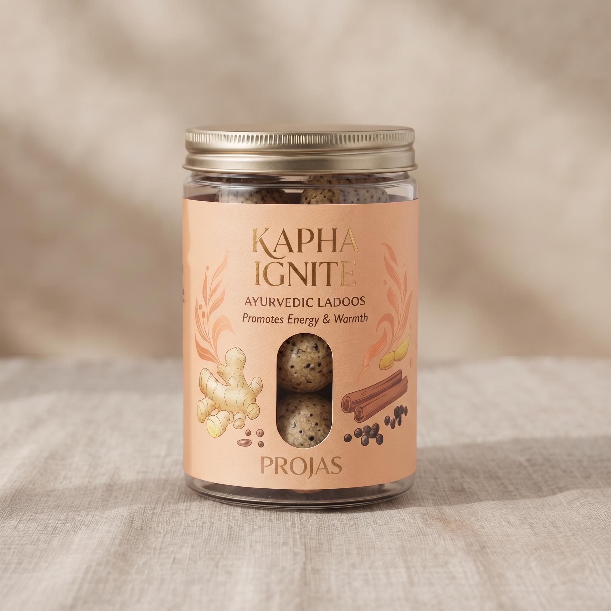 Kapha Ignite Ayurvedic ladoos jar